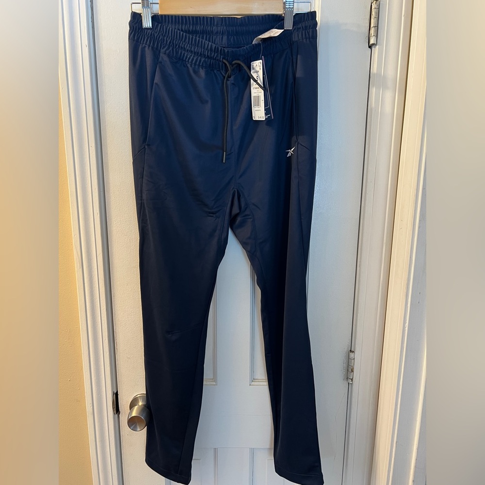Reebok Blue Sweatpants with Elastic Waistband